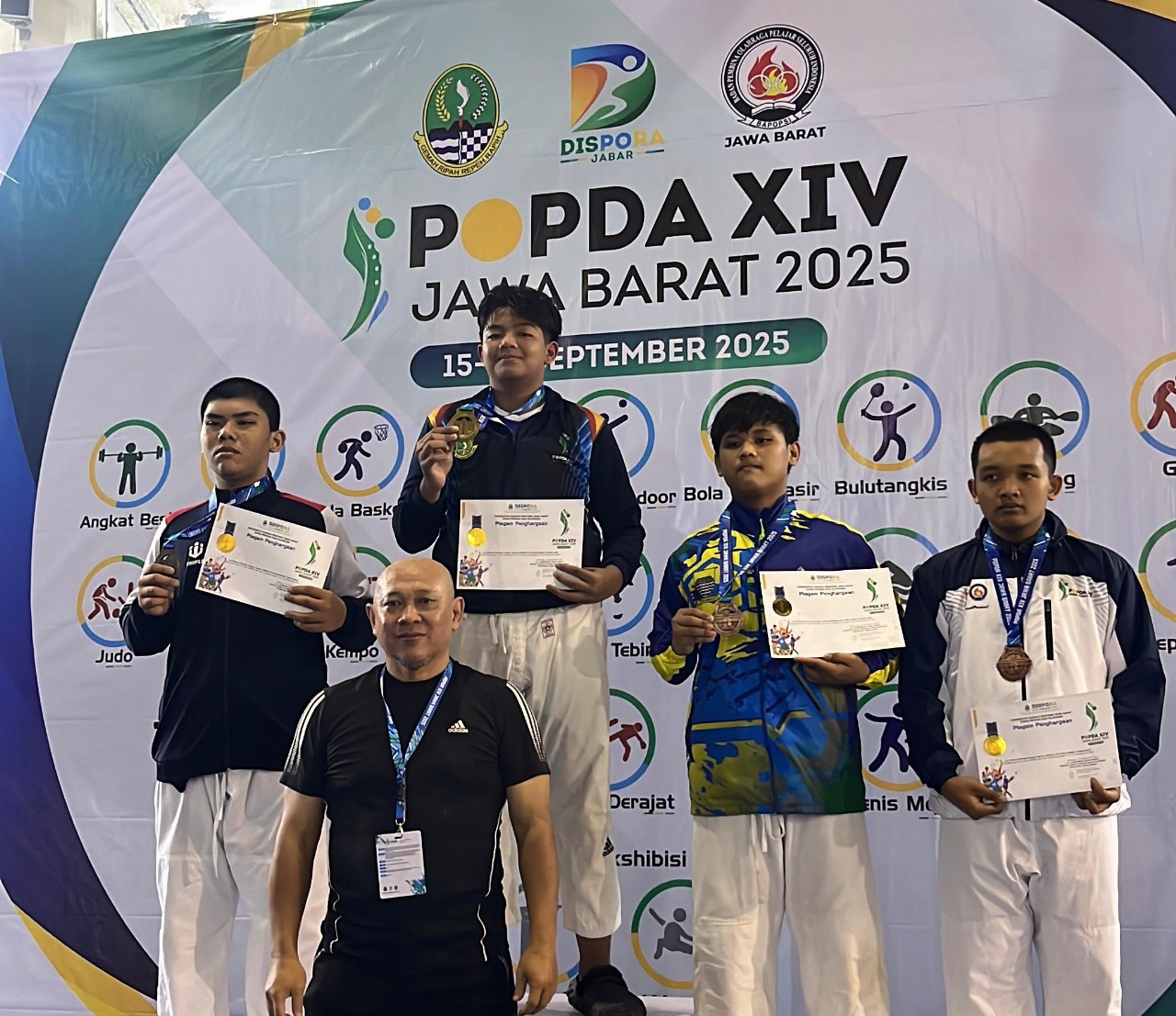 Judo Kota Sukabumi Raih Emas Perdana di Popda XIV Jabar 2025